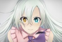 Ein Anime-Charakter mit großen Augen in unterschiedlichen Farben.