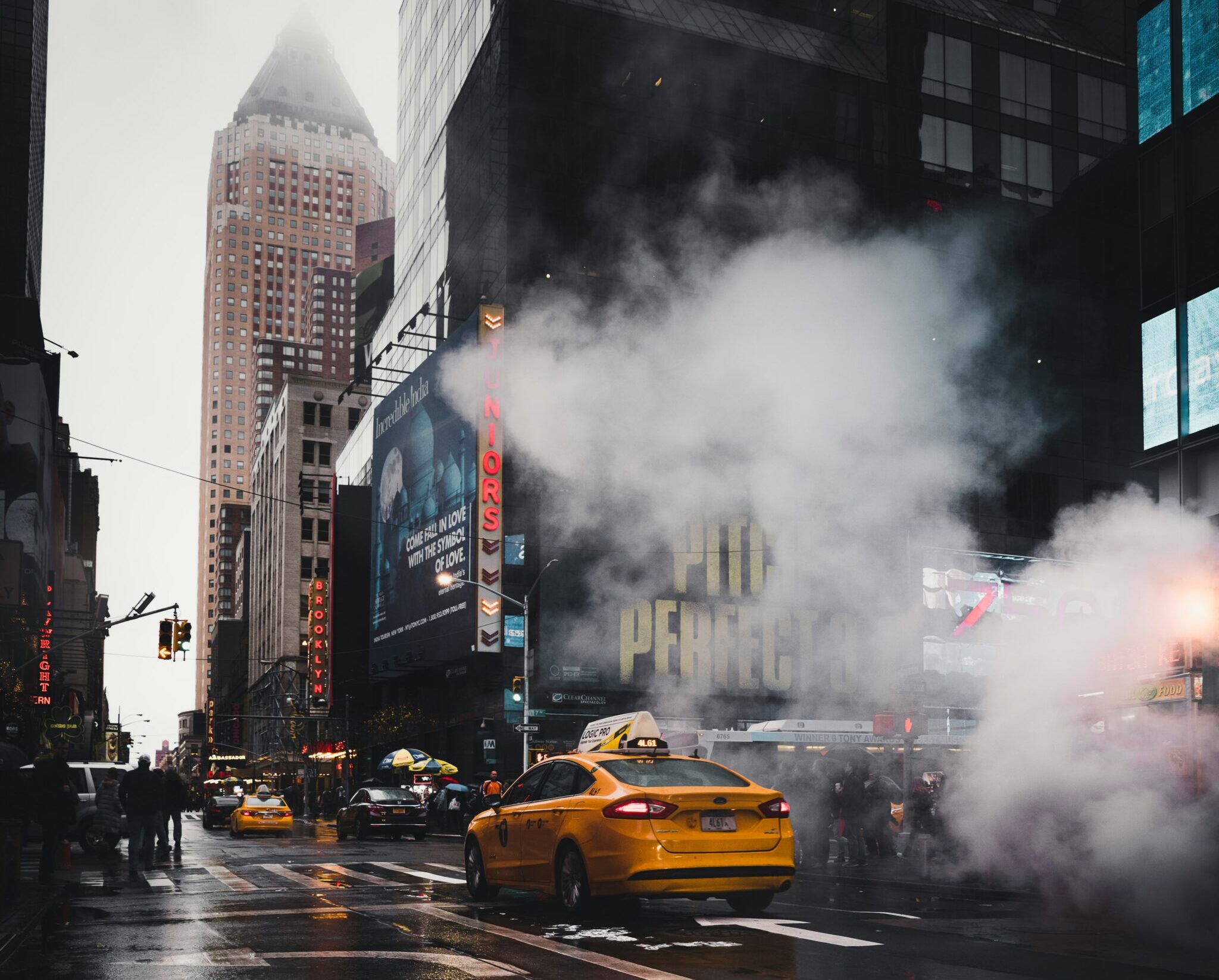 Bild von einer belebten Straße in New York city
