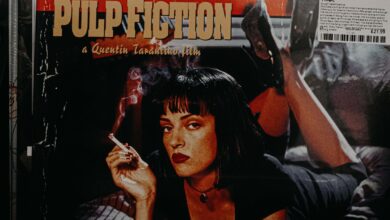 Schallplatte zur Filmmusik aus dem Autorenfilm Pulp Fiction