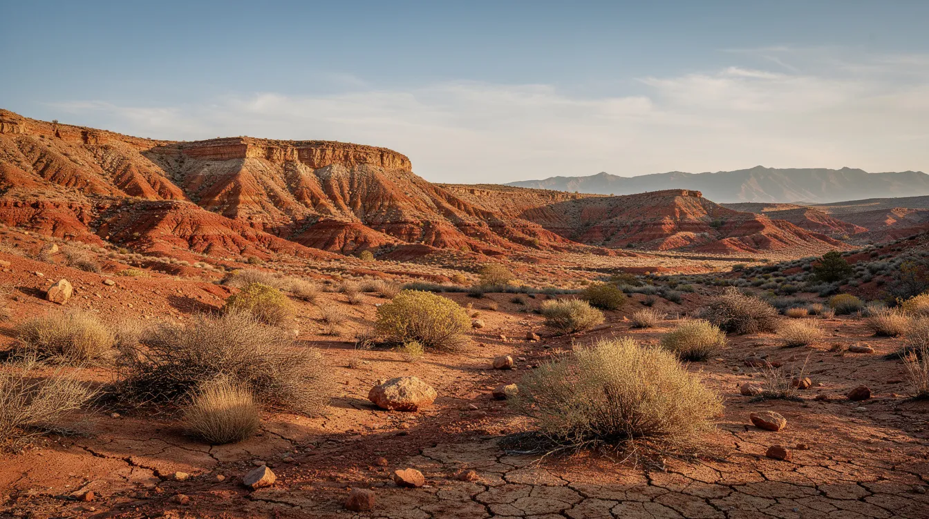 Die karge Wüstenlandschaft zeigt rötliche Felsen und trockene Vegetation, die an die spanische Tabernas-Wüste erinnert, ein bekanntes Setting für viele Italo-Western, darunter "Zwei glorreiche Halunken". In dieser Umgebung entfaltet sich die dramatische Handlung, die von ikonischen Charakteren wie Blondie und Tuco geprägt ist.