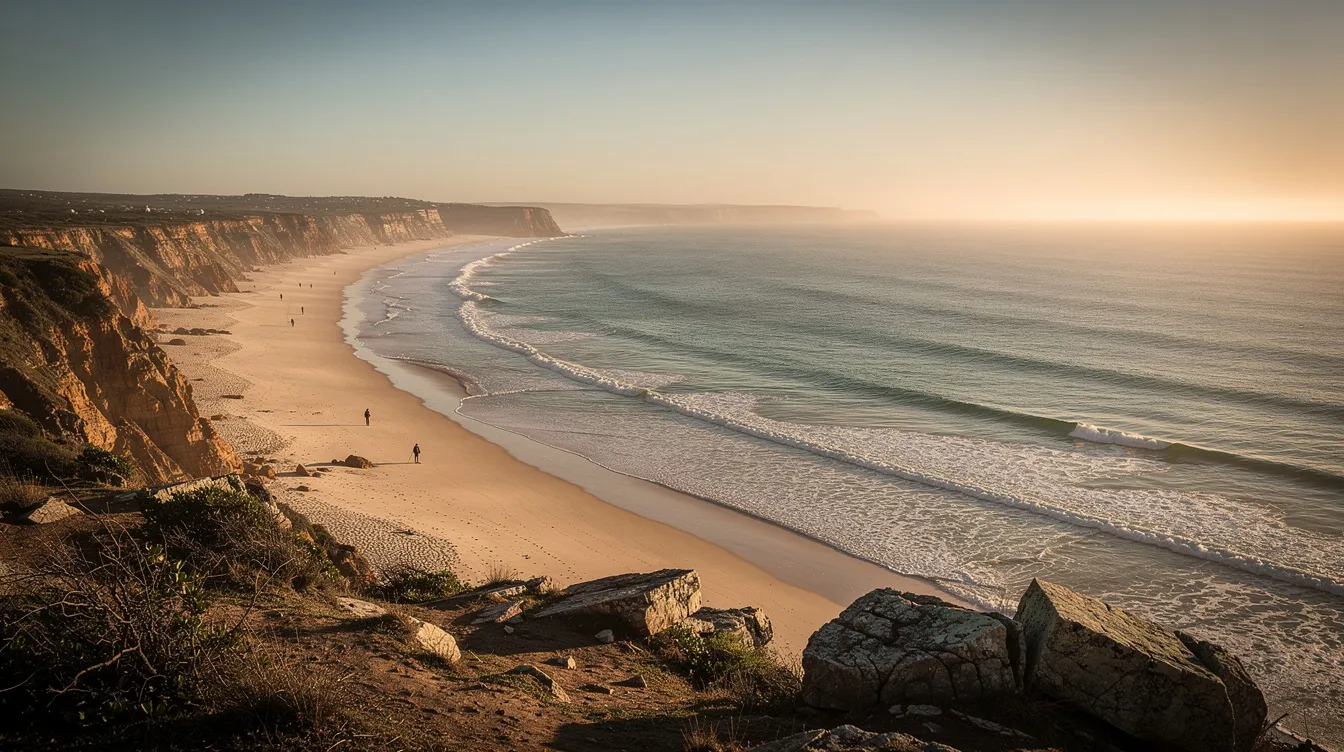 Die Weite der australischen Küstenlandschaft wird von einsamen Figuren geprägt, die nachdenklich auf das weite Meer blicken. Diese Szene vermittelt eine melancholische Stimmung, die an die besten Filme der 50er Jahre erinnert, in denen oft Themen wie Leben, Tod und die Unschuld der Jugend behandelt wurden.